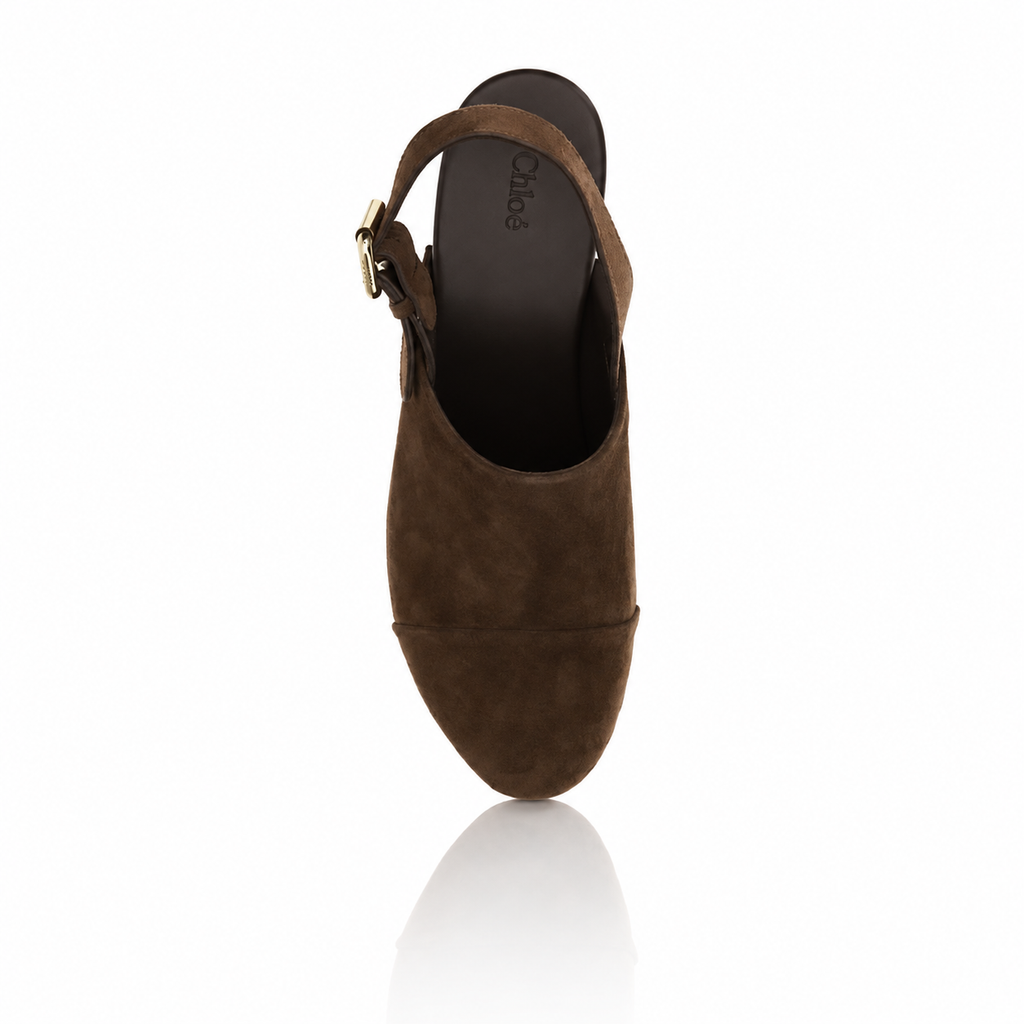 Chloé Jeannette Suede Wedge Clogs