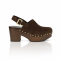 Chloé Jeannette Suede Wedge Clogs