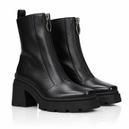 Jimmy Choo Eugenie 80 Black Leather Ankle Boots