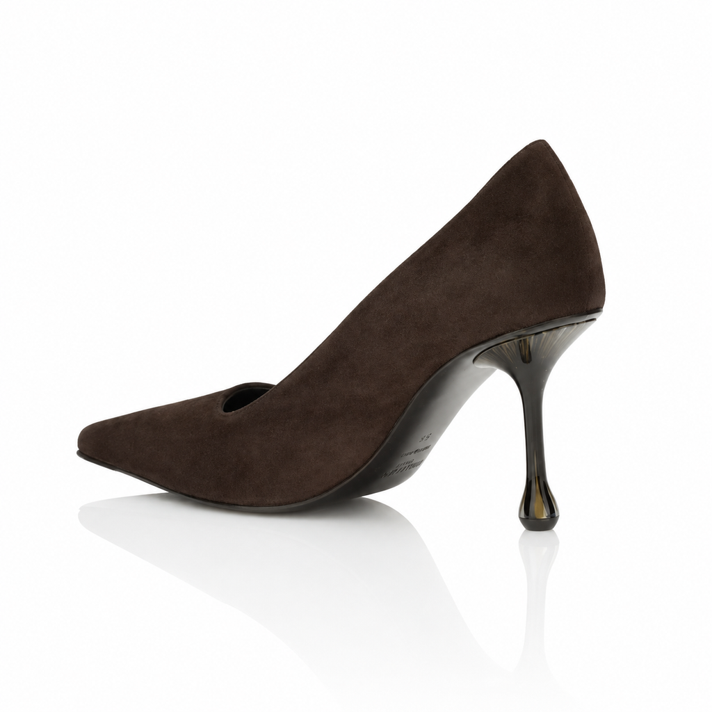 Jimmy Choo Ixia 80 Suede Pumps Chocolate