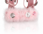 Dolce & Gabbana Keira Crystal Pink Brooch Feather Sandals