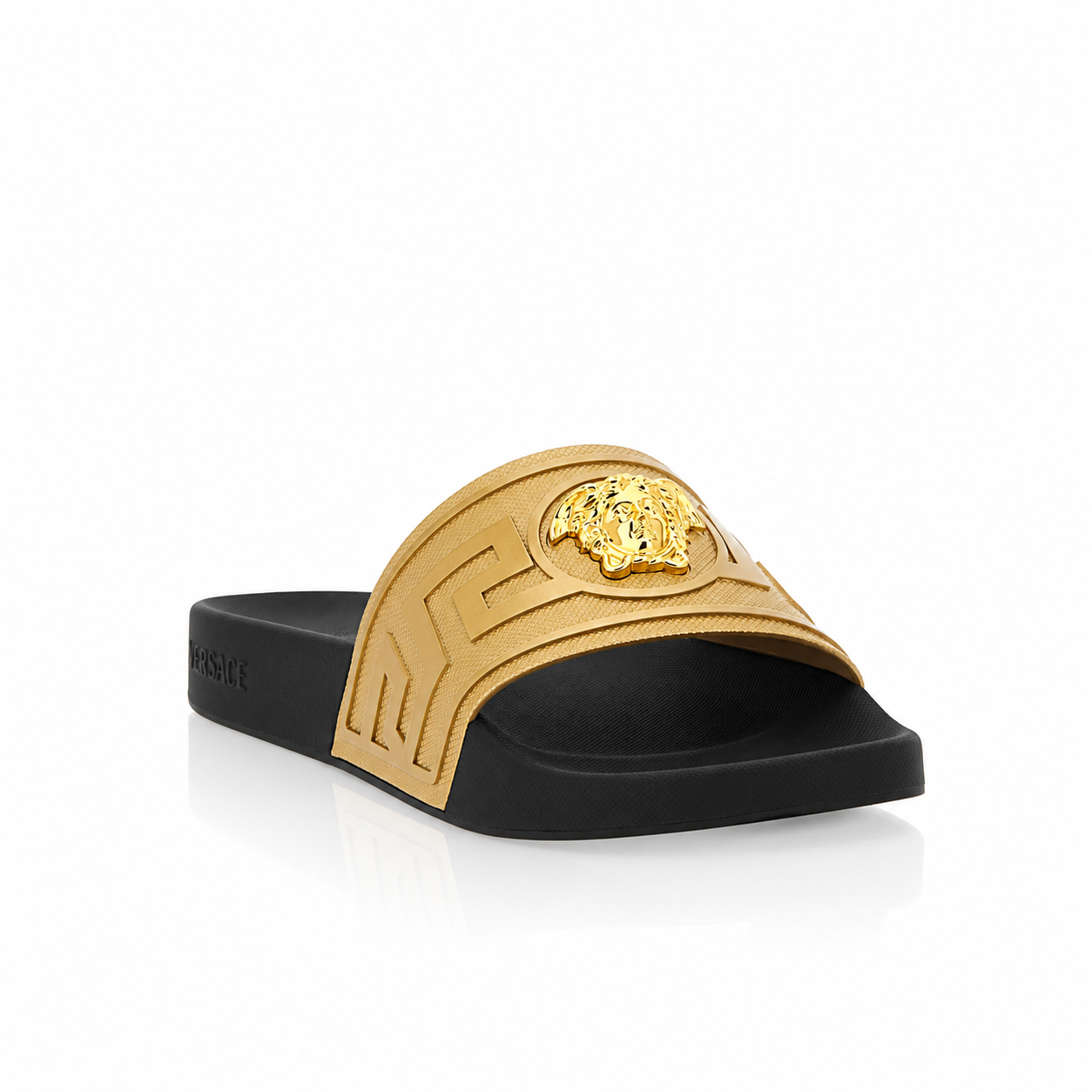 Versace La Medusa Gold Slides
