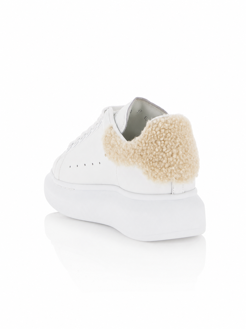 Alexander McQueen Larry Shearling Heel Sneakers