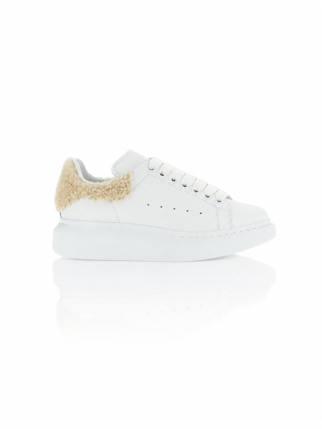 Alexander McQueen Larry Shearling Heel Sneakers