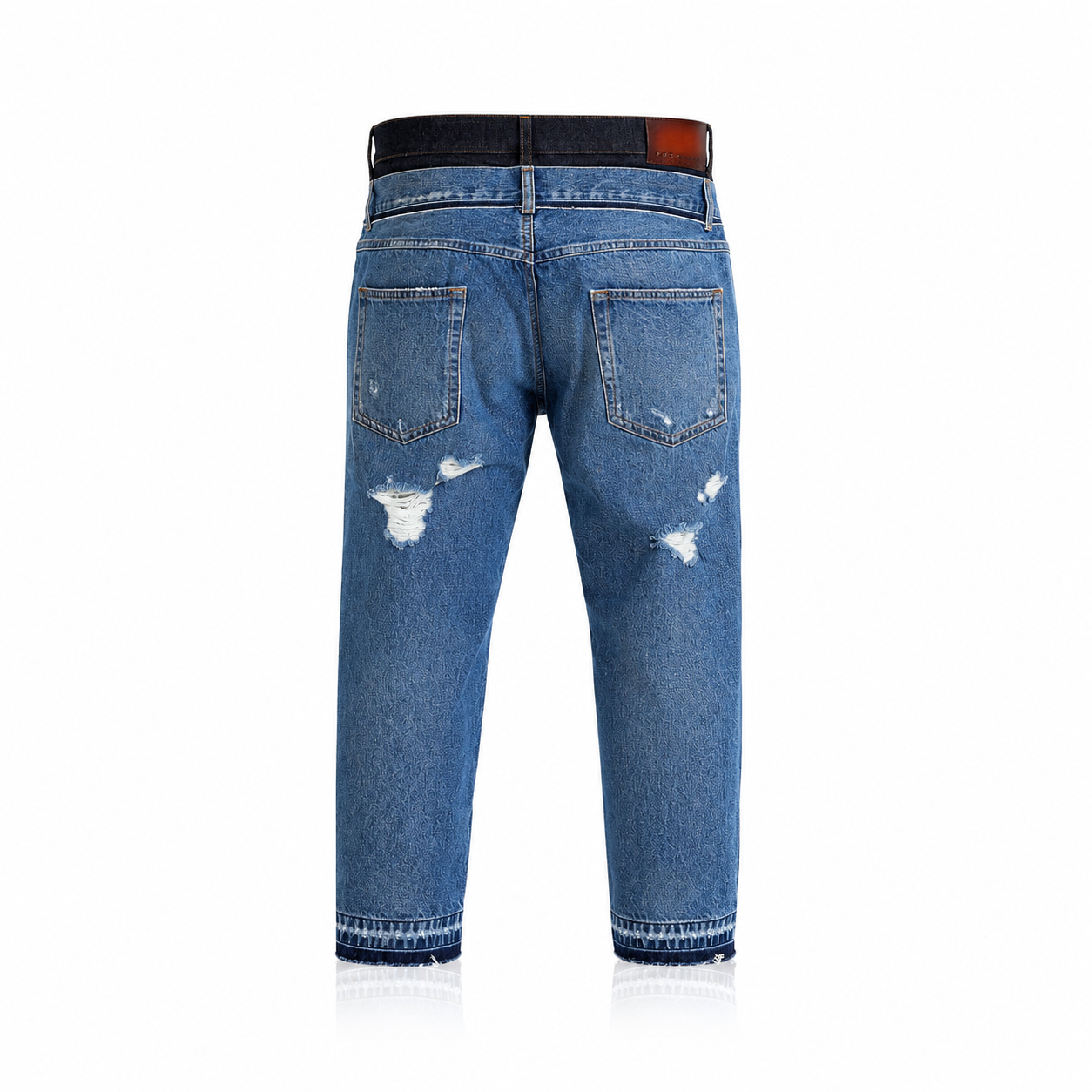 Jeans Denim da Uomo Dolce & Gabbana in Cotone Blu Strappato
