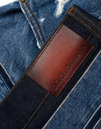 Jeans Denim da Uomo Dolce & Gabbana in Cotone Blu Strappato