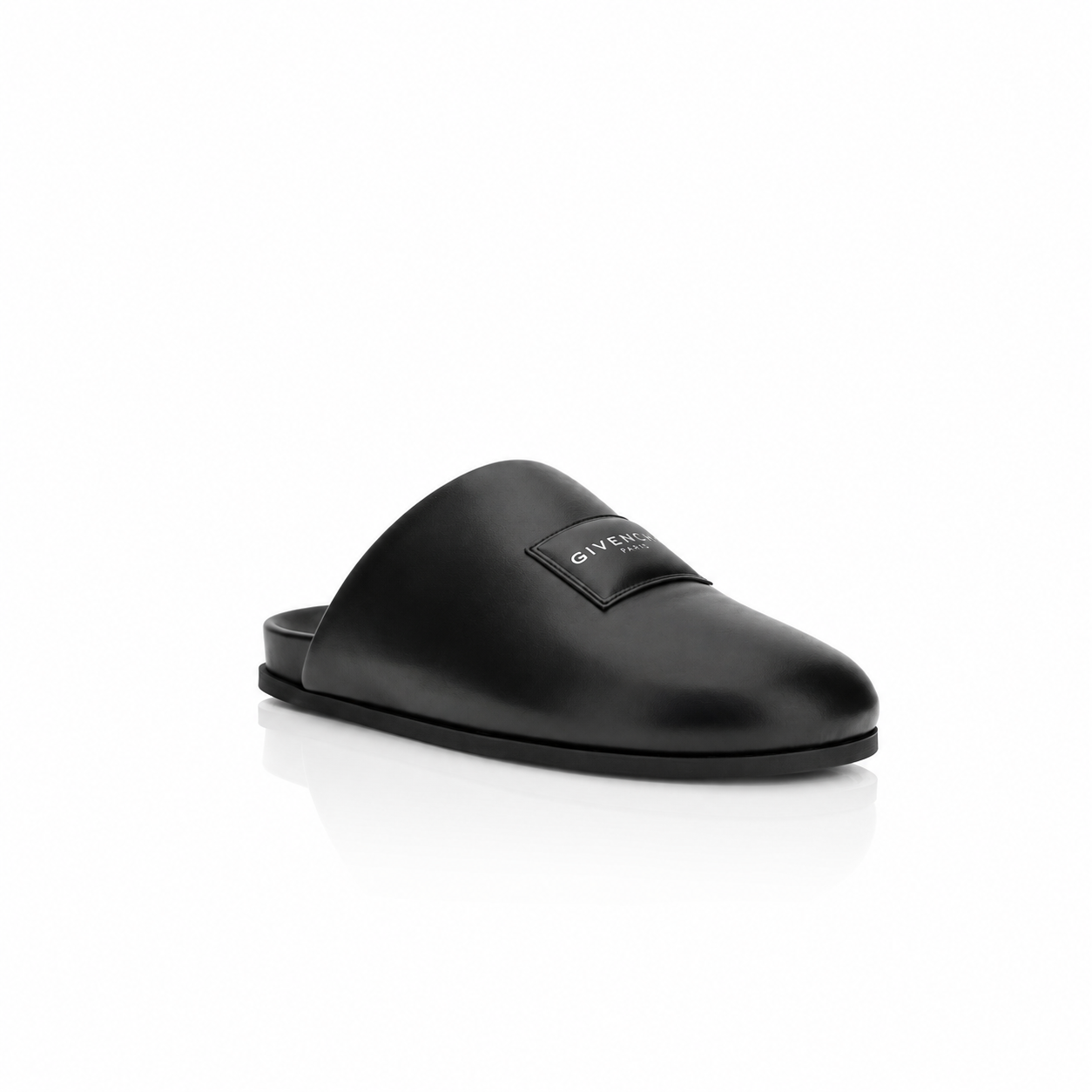 Givenchy Black Logo Patch Mules