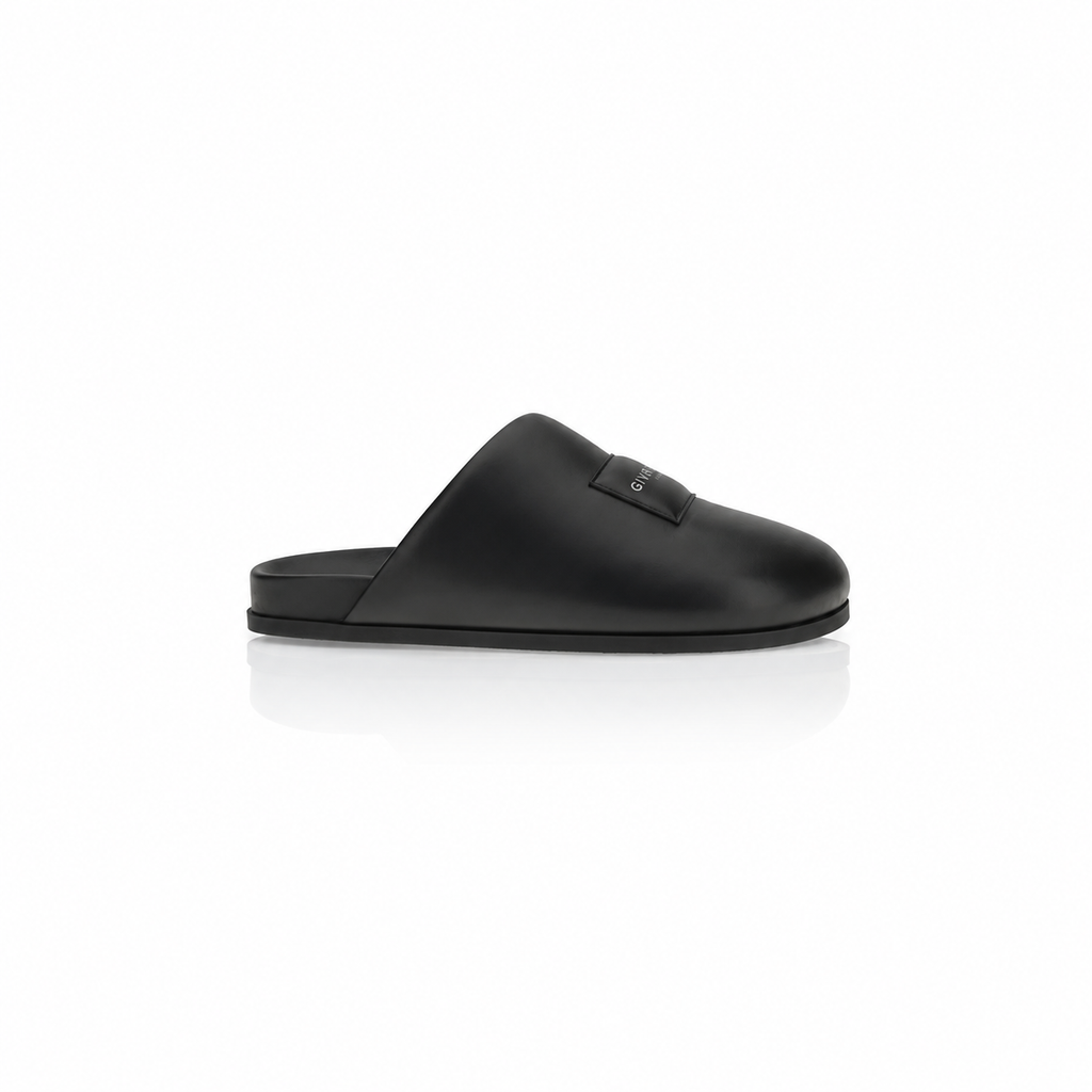 Givenchy Black Logo Patch Mules