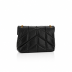 Saint Laurent LouLou Puffer Black Shoulder Bag