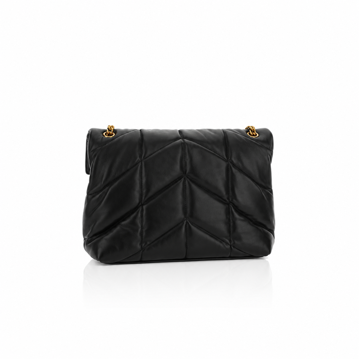 Saint Laurent LouLou Puffer Black Shoulder Bag
