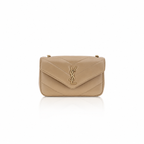 Borsa a Spalla Saint Laurent Beige in Agnello Ovis Aries Aries