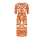 Dolce & Gabbana Majolica Silk Midi Dress
