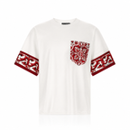 Dolce & Gabbana Majolica Cotton-Silk T-Shirt