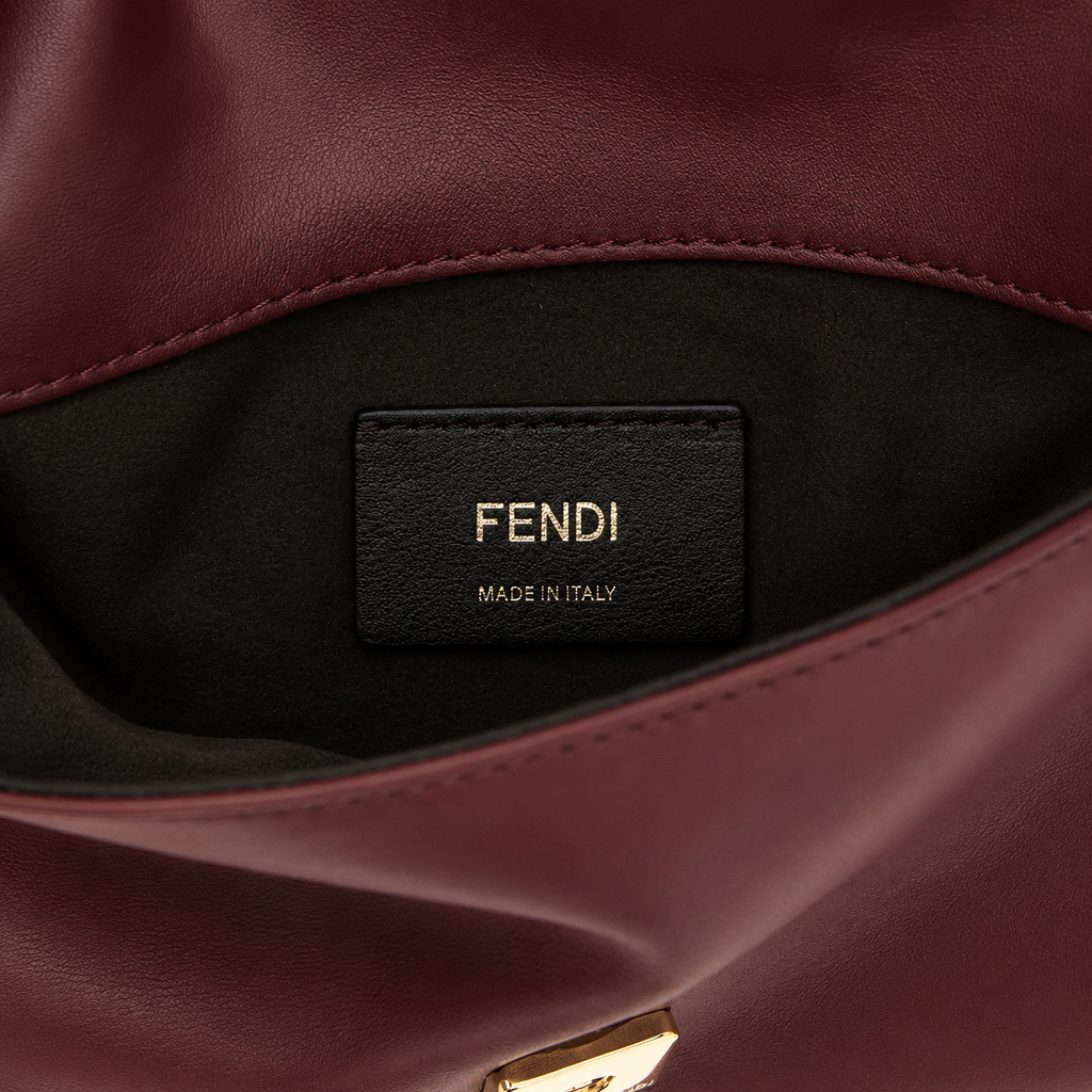 Fendi Mamma Baguette Pouch Burgundy
