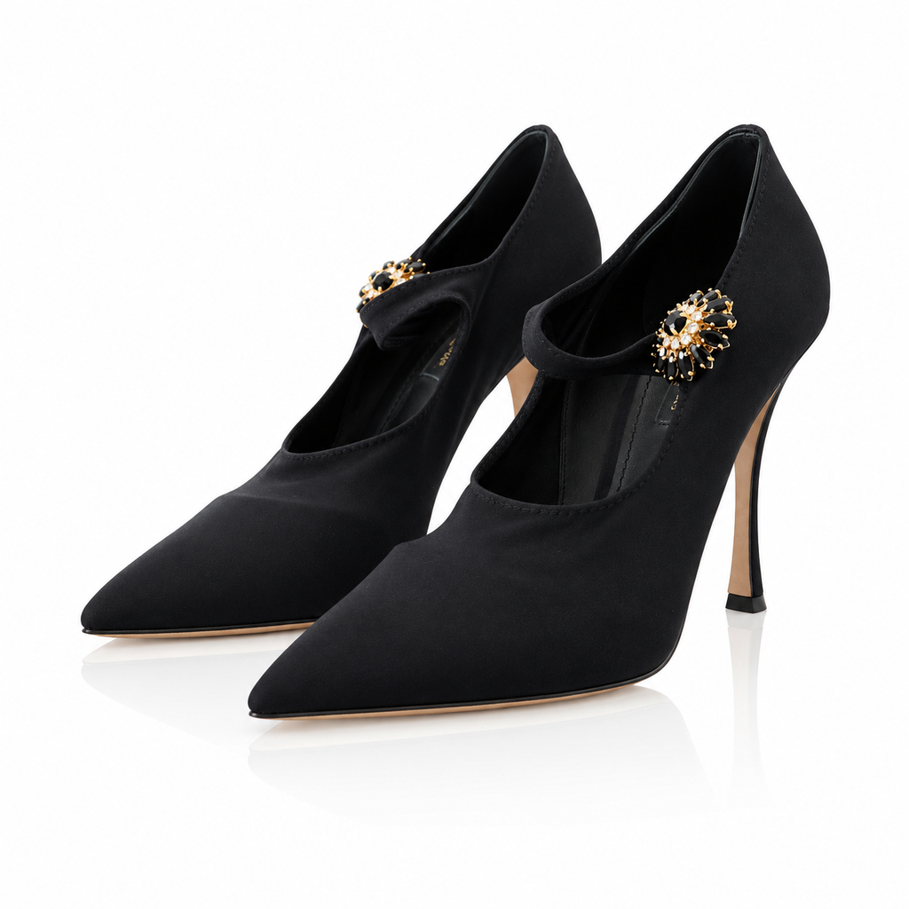 Dolce & Gabbana Mary Jane Crystal Pumps