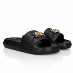 Versace Medusa Biggie Calf Leather Black Slides