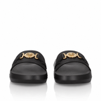 Versace Medusa Biggie Calf Leather Black Slides