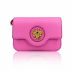 Versace La Medusa Pink Paradise Leather Crossbody Bag
