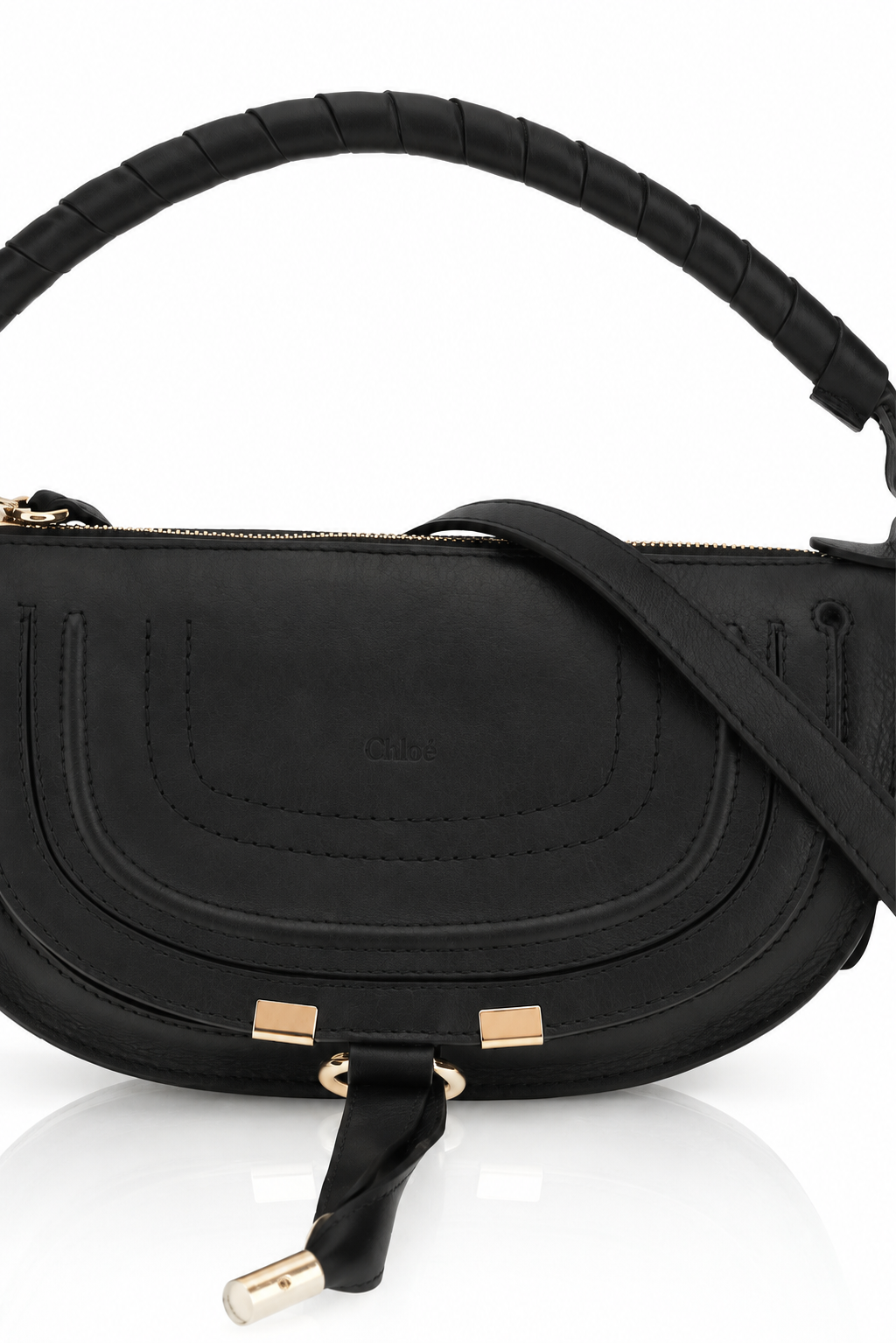 Chloé Marcie Mini Black Shoulder Bag