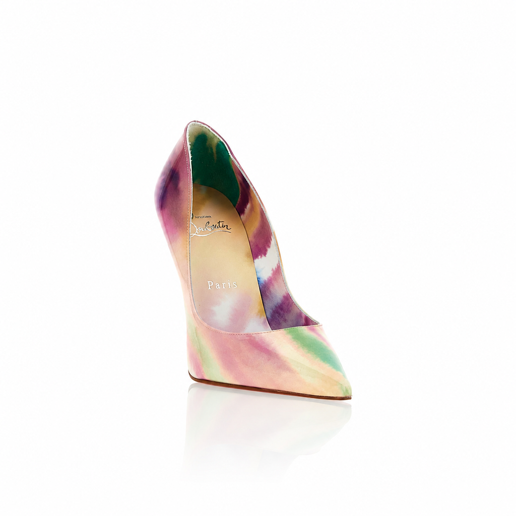 Christian Louboutin Miss Z Tie-Dye Patent Leather Pumps