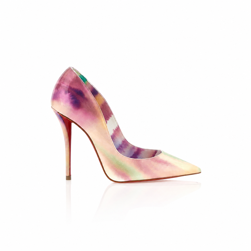 Christian Louboutin Miss Z Tie-Dye Patent Leather Pumps
