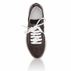 Brunello Cucinelli Mahogany Grained Leather Monili Sneakers