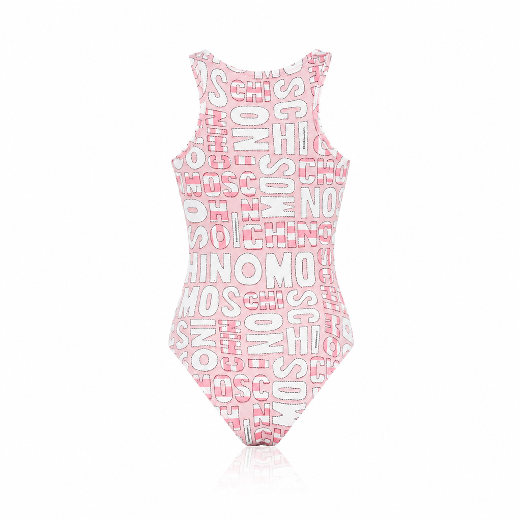 Costume Intero Moschino da Donna Rosa Monogram