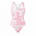 Costume Intero Moschino da Donna Rosa Monogram