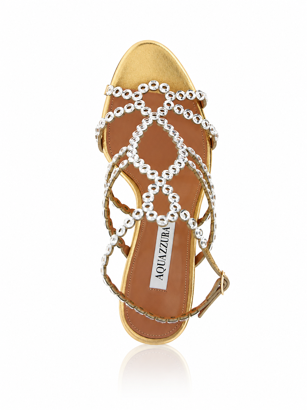 Aquazzura Mooncrush 85 Leather Sandals