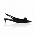 Dolce & Gabbana Mun Satin Bow Slingback Pumps