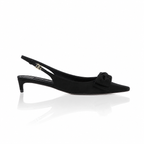 Dolce & Gabbana Mun Satin Bow Slingback Pumps