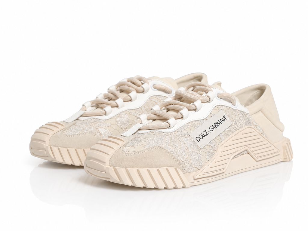 Dolce & Gabbana NS1 Chalk White Sneakers