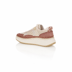 Chloé Nama Maple Pink Embroidered Sneakers