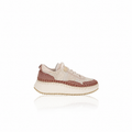Chloé Nama Maple Pink Embroidered Sneakers