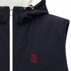 Brunello Cucinelli Navy Hooded Gilet