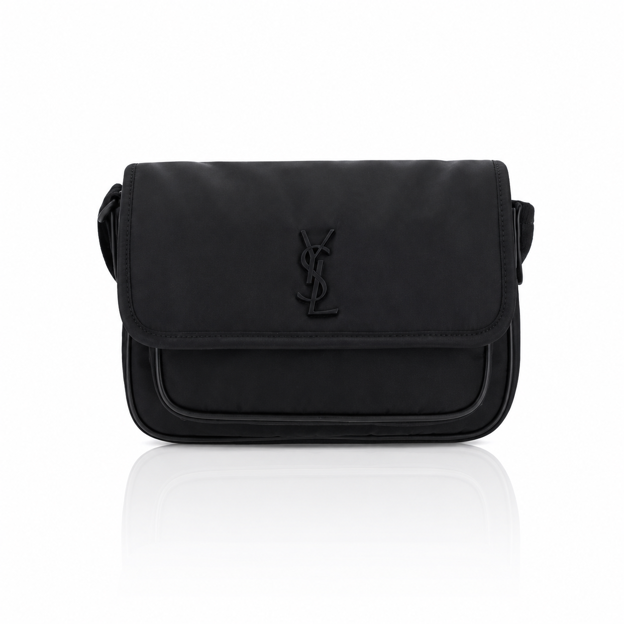 Saint Laurent Niki Small Messenger Bag in ECONYL® Nylon Black