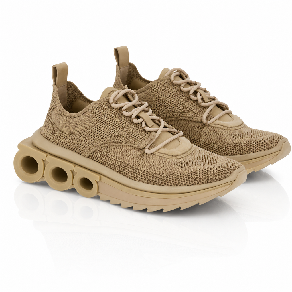 Salvatore Ferragamo Nima Knit Sneakers