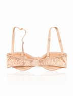 Dolce & Gabbana Satin Balconette Bra Nude Beige