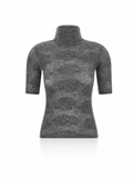 Brunello Cucinelli Openwork Short Sleeve Top