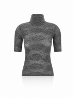 Brunello Cucinelli Openwork Short Sleeve Top