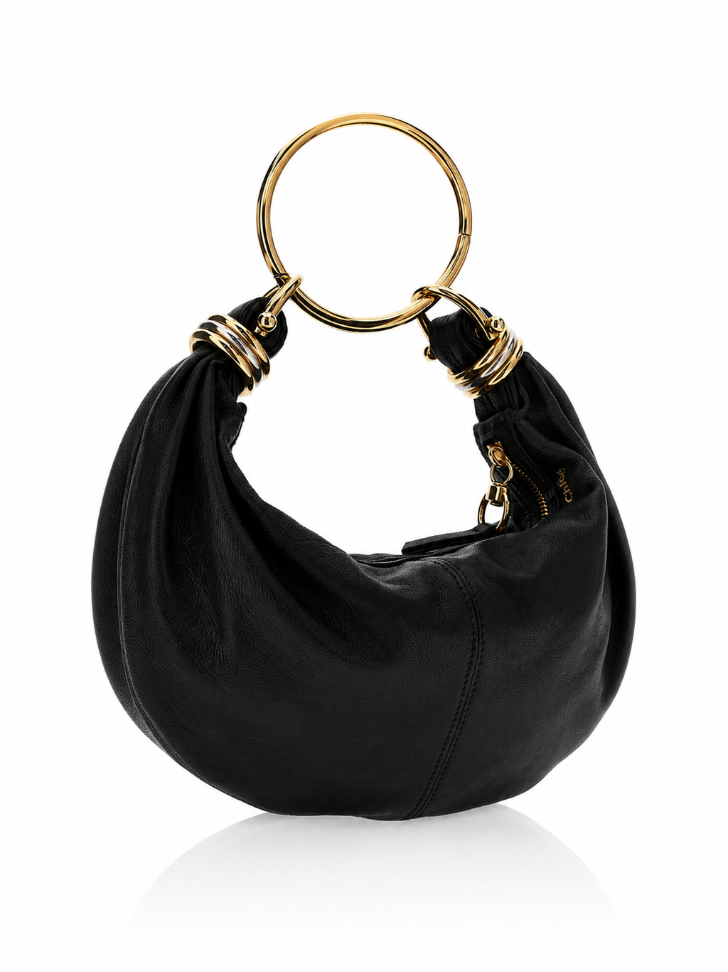 Chloé Piccola Black Bracelet Hobo Bag