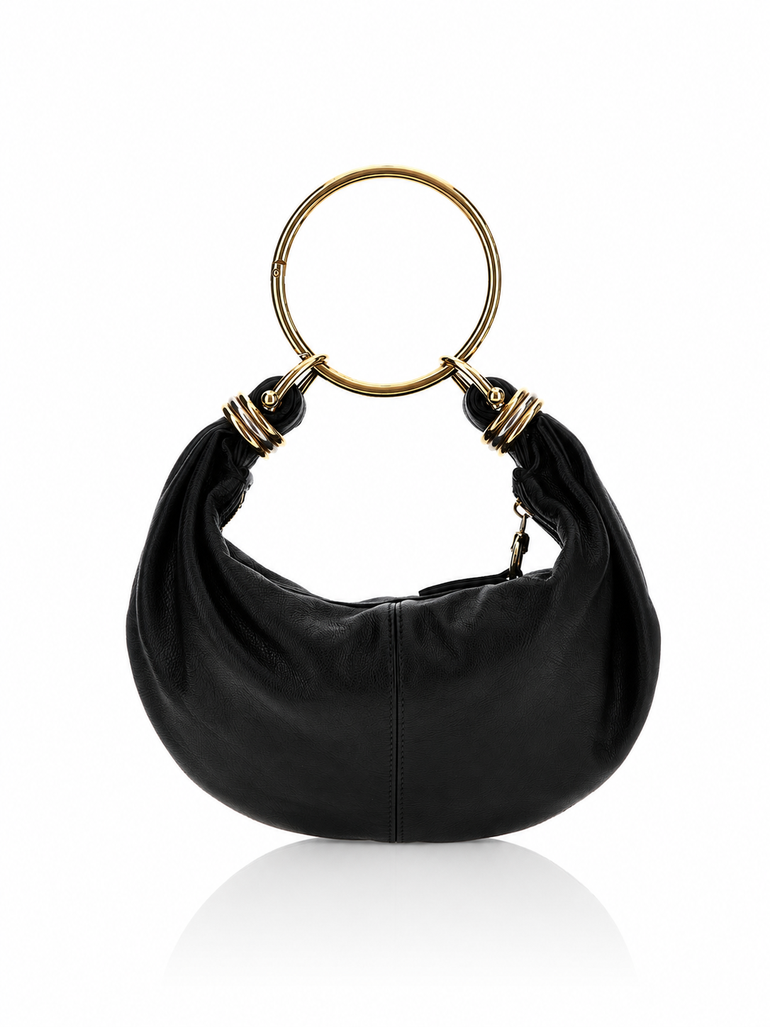 Chloé Piccola Black Bracelet Hobo Bag