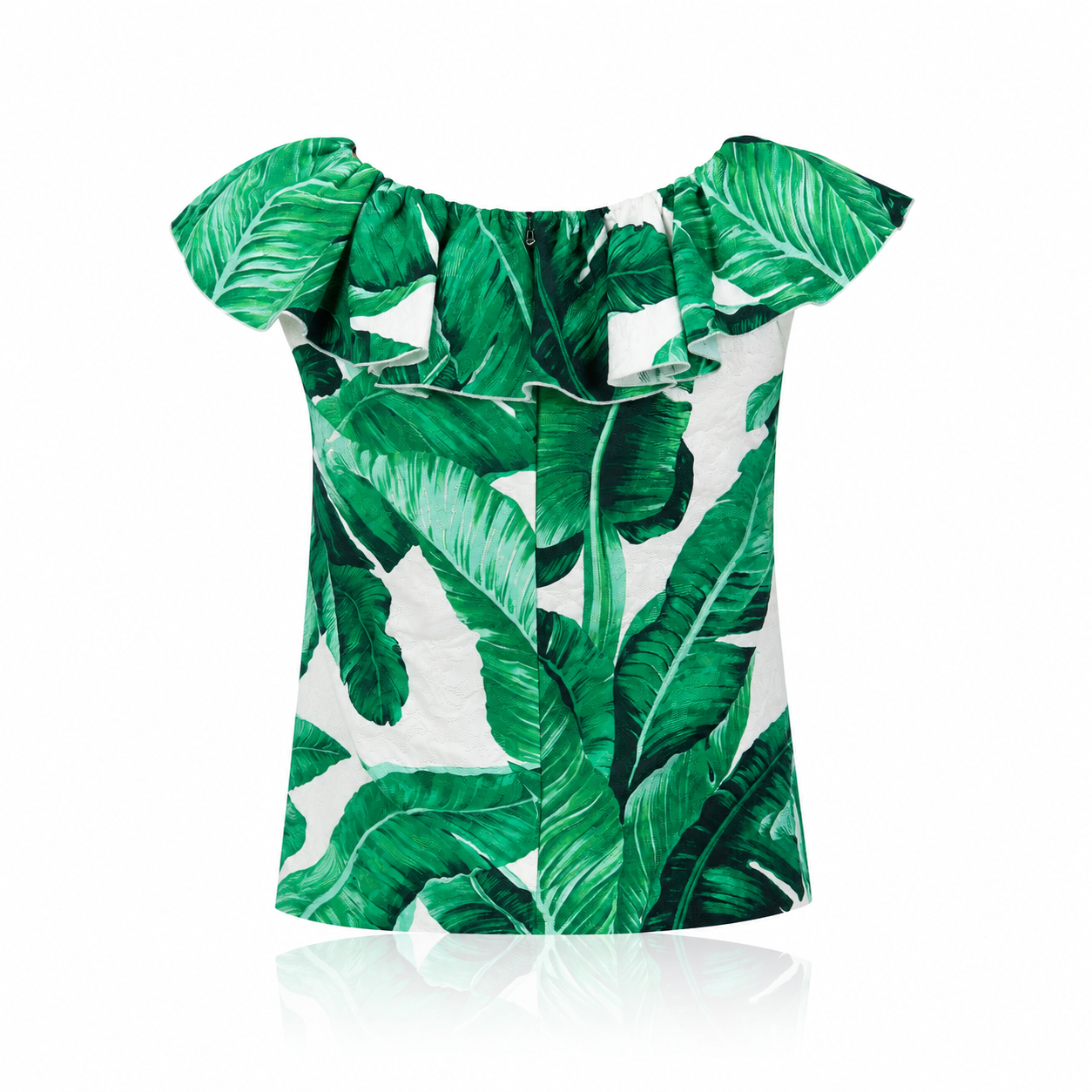 Dolce & Gabbana Pineapple Banana Ruffle Blouse