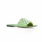Bottega Veneta Padded Pistachio Slides