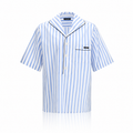Dolce & Gabbana Short Sleeve Striped Poplin Shirt