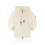 Moncler Puff Sleeve Zip-Up Hoodie