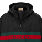 Gucci Hooded Rain Poncho Web Stripe