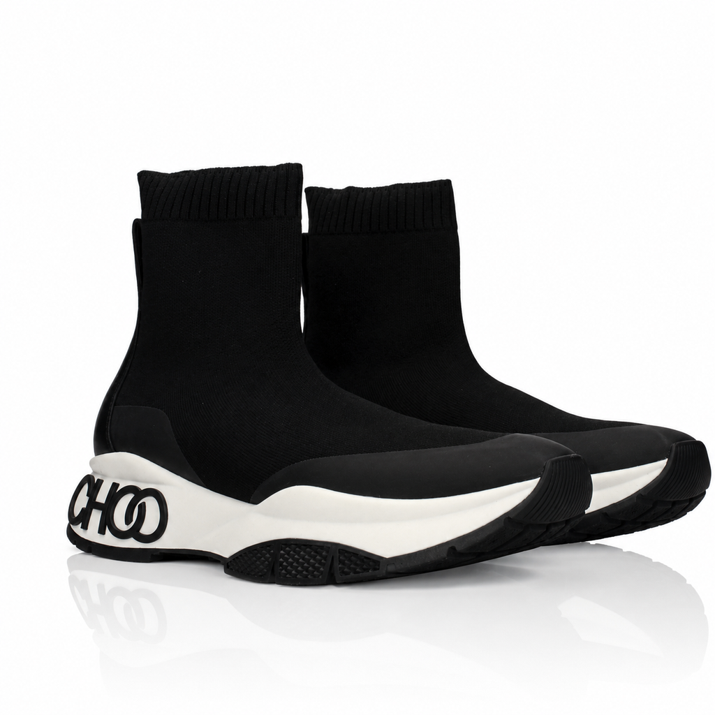 Jimmy Choo Raine Sock High-Top Sneakers