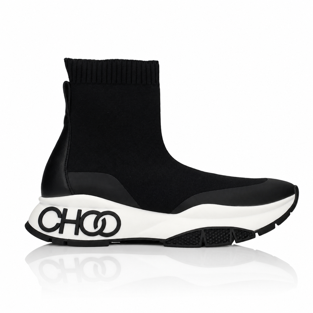 Jimmy Choo Raine Sock High-Top Sneakers