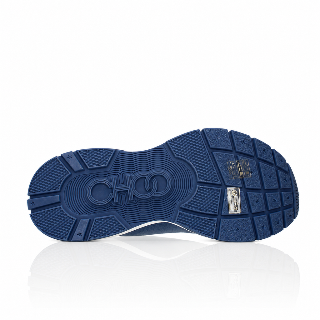 Jimmy Choo Raine Sock High-Top Blue Sneakers